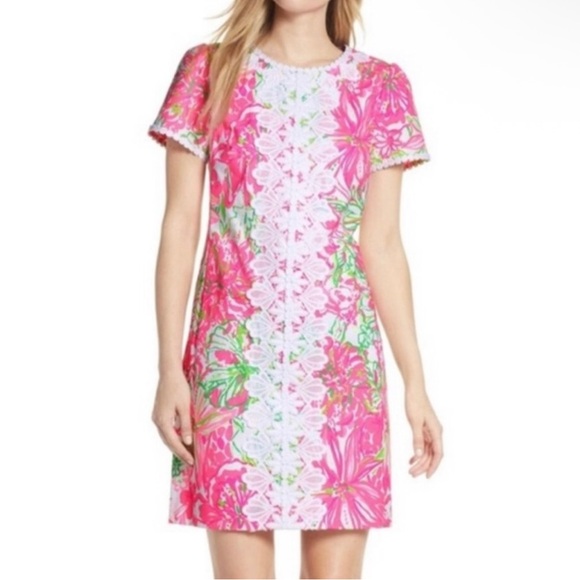 Lilly Pulitzer ‘Maisie Resort White Koala Me Maybe’ Floral Shift Midi Dress - Picture 2 of 8